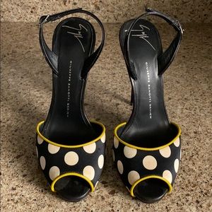 Giuseppe Zanotti sling back sandal.